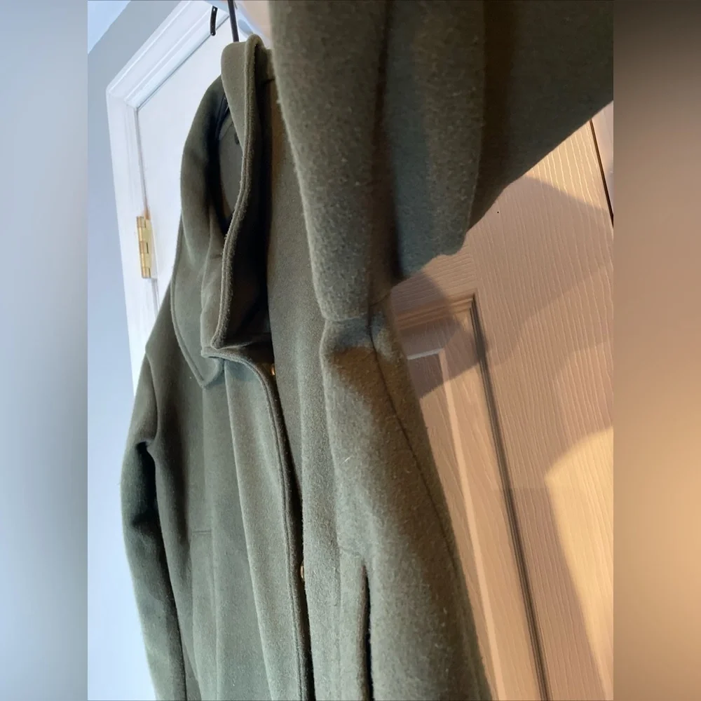 Banana Republic Factory Melton Moto Jacket Green Small - Picture 4 of 16